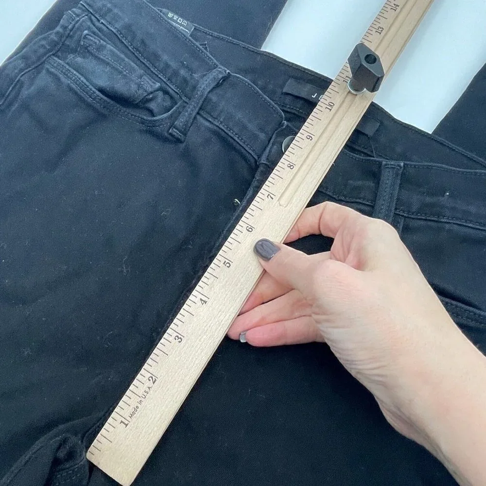 J Brand Womens Jeans 31 Skinny Leg Shadow Denim Black Casual Stretchy Comfort